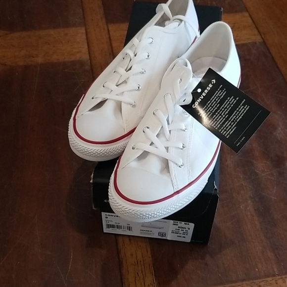 ladies white converse dainty ox